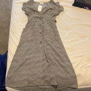 MIDI dress, black and white print, size S, Sienna Sky
